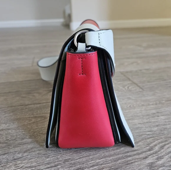 Celine Medium Frame Bag Red & Jade Green Calfskin Leather Fall 2017 Phoebe Philo